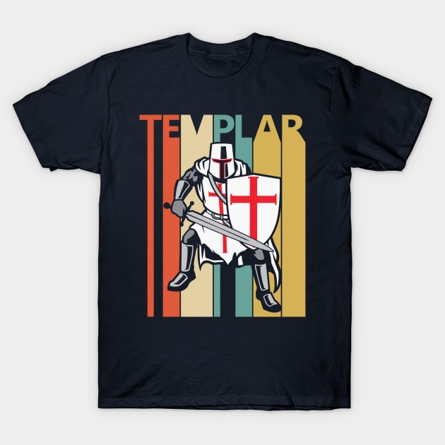 Vintage Templar Knight T-Shirt by GWENT